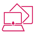 HP laptop versatile icon graphic
