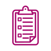  Red billing and order list icon logo